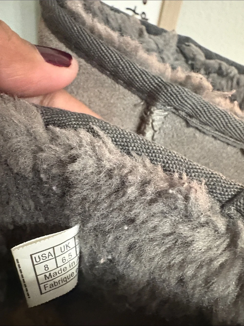 Wos Gray Suede Cozy Ugg Booties - Plush Lining